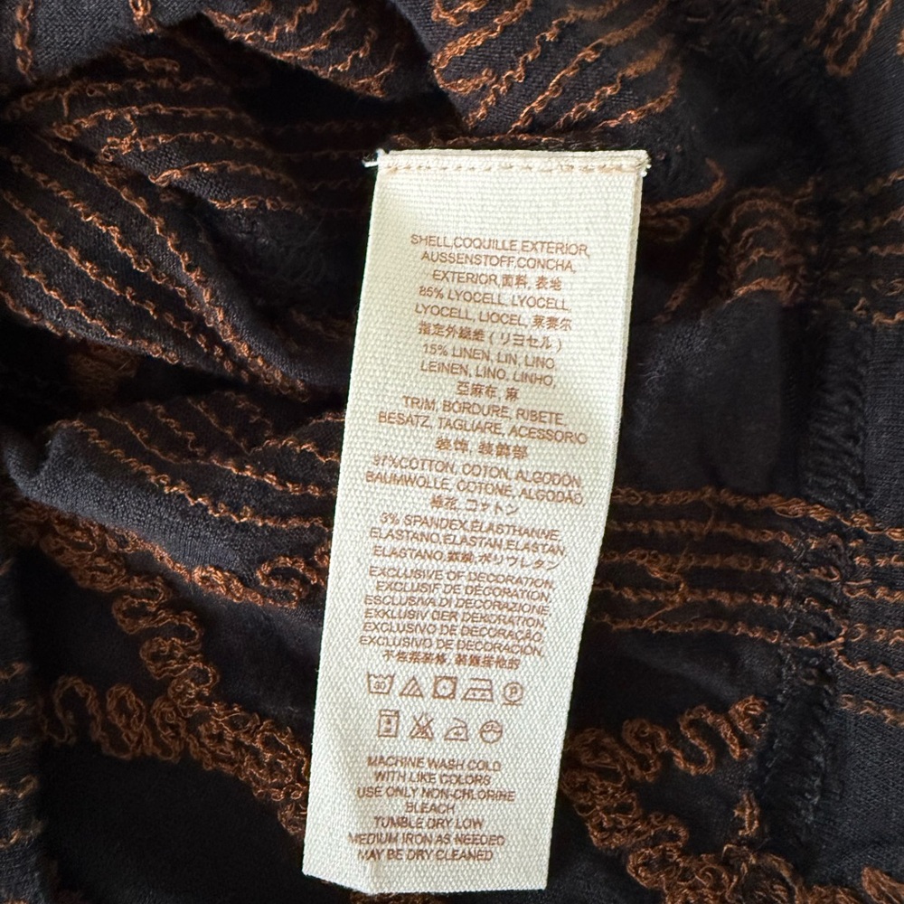 Free People Embroidered Puff Sleeve Top - Picture 6 of 7